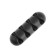 Torso wire holder, self -adhesive, 4 divisions, 6.5 × 2 cm, black