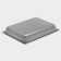 Stainless steel baking sheet, 3.8 liters, 39.5 × 29 × 5.5 cm, chrome color