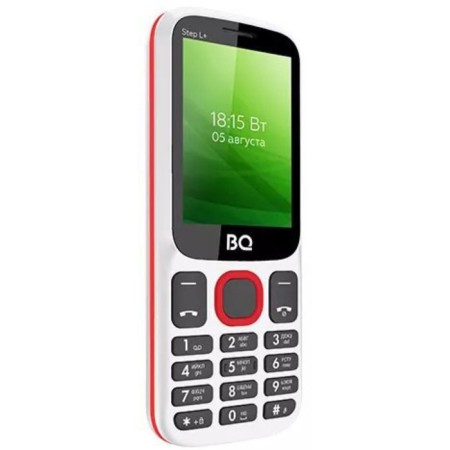 Cell phone BQ M-2440 STEP L+ 2.4 ", 32MB, Microsd, 2 SIM, white-red