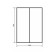Oslo-60 suspended Comfort wardrobe, dark brown oak