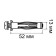 Anchor "bison", type of molly, for hollow materials, galvanized, M6, 13x52 mm, 80 pcs