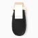 Women's mittens minku, black color, 25 cm