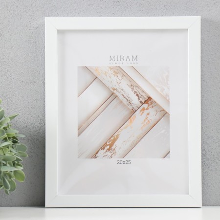 Photo frame Plastic "Mira" 20x25 cm, 641861-7, white (plastic screen)-4