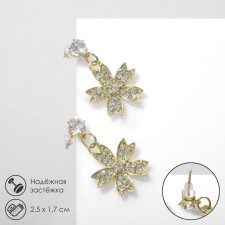 Earrings with rhinestones 