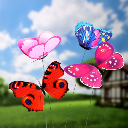 Plug "alpine butterfly" 21x22cm/42 cm, set 4pcs, mix-6