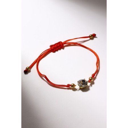 Antistress Assortment Bracelet Leo, red color in gold, d = 6 cm-4