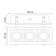 Lamp built -in Novotech. Gesso, 50W, GU10, 65x258x102 mm, white color, black