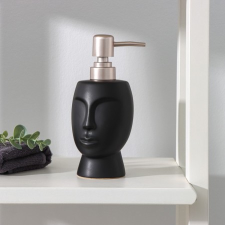 Savanna liquid soap dispenser, 240 ml, black color-1