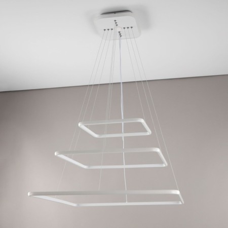 Suspended chandelier Citilux "Neon Smart" CL731AK110E 80x80x120 cm, 3x46.67W, LED, white color-6