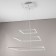 Suspended chandelier Citilux "Neon Smart" CL731AK110E 80x80x120 cm, 3x46.67W, LED, white color