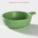 Kokotnitsa made of heat -resistant ceramics of the Basilny Dolyan, 100 ml, green color