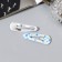 Invisible hair "Gloria", set 4 pcs., Flowers, 5 cm