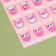 Paper stickers of the estimate "Smile", 10.5 x 18 cm