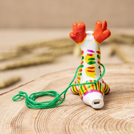 Filimonovskaya toy - whistle "Deer"-8