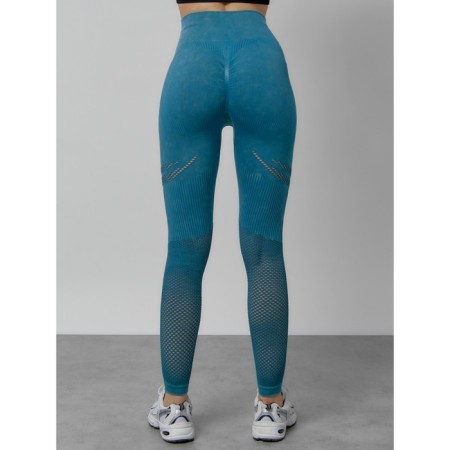 Femic fitness legins, size 42, turquoise color-4