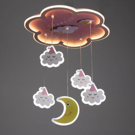 Cauline "Cloud" LED 48W 4000K pink 47x47x68 cm Bayerlux-1