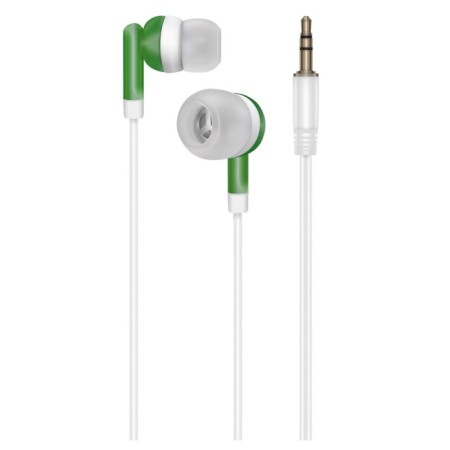 Headphones Oxion Simple EPO104, vacuum, 92 dB, 32 Ohm, 3.5 mm, 0.95 m, green