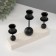 Gypsum candlestick, metal for 3 candles "three balls" d = 2.5 cm 5.5x20.4x15 cm
