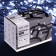 Garland “thread” 10 m, IP65, UMS, dark rubber thread, 100 LED, white glow, 220 V