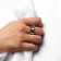 Ring Metal "Trend" Coil, Color silver, size 16