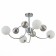 Ceiling EVOLUCE lamp. Sle220912-08. FORMAE. 8x5 watts, G9, 4000k, 79x79x38 cm, chromium color