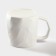 Ceramic mug with a spoonful of the shade "Magic Forest", 350 ml, white color