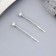 Invisible hair "Vivien" (set 2 pcs) stones shine circle, 5 cm, silver