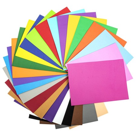 Foamiran color A4 1mm 25l*25 -cv, treasure island, bright colors 665098-1