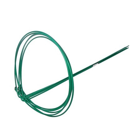 Builder for flowers, d = 30 cm, h = 70 cm, leg d = 0.3 cm, metal, green, greengo-5