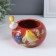 Souvenir ceramics stand "Gray bird on the bowl" MIX 11x11.5x8.5 cm