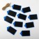 Cretaceous price tag “suspended” 7.4 × 4, tag, (packaging 10 pcs.), Black-blue color