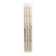 Synthetic brush, round, hard, shortened insert, rubloff series 1310 No. 2, short handle is saturated with varnish, yellow clip