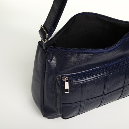 Women's bag with lightning, blue color-4