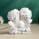 Figure "Two Angels with the Book" White, 12x12cm