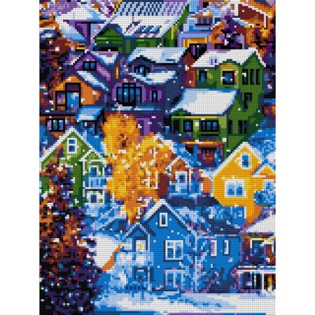 Diamond mosaic 30 × 40 cm, (full filling) "Winter Norway"