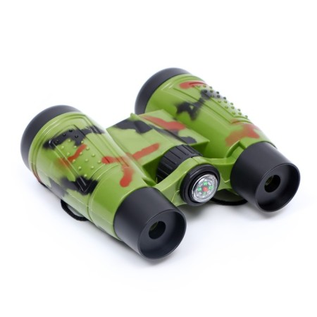 Binoculars 4x, children, plastic, rubber, mix, 10x11 cm-2