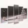 Carty clock is wall-mounted, modular "swing", silent, 80 x 140 cm