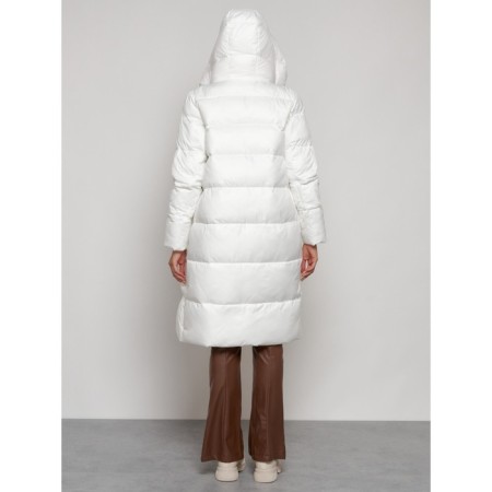 Coat insulated winter female, size 48, white color-26