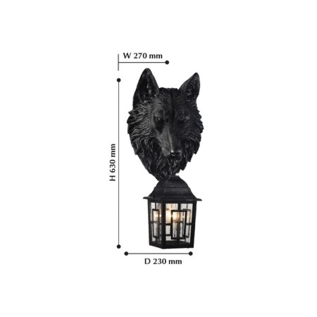 Hunt lamp, 1x60W E27, black color-1