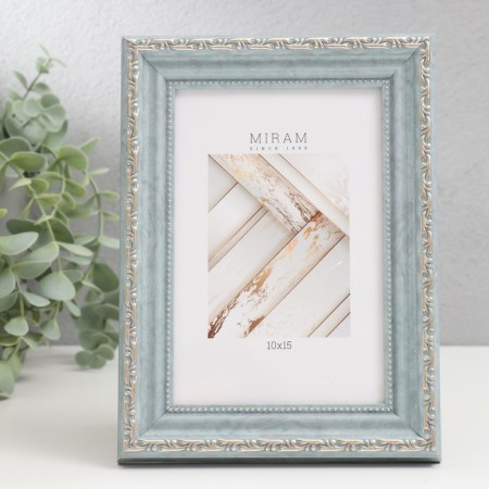 Photo frame Plastic "Mira" 10x15 cm, (plastic screen), gray