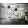 LED LED LED suspension Ambrella Light, Linetech, FL5256, LED, 11 W, 825LUM, 4200K, Black Color Black