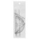 Drawing set 4 objects (ruler 15 cm, triangle11 cm/ 30*and 5 cm/ 45*, transporter) transparent