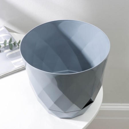 Flower pot with a pallet laurel, 4.5 l, d = 22 cm, h = 19 cm, color gray color-1
