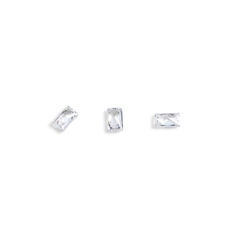 Crystals for volumetric inlay TNL "Baget", No. 3, transparent, 10 pcs