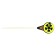 Winter fishing rod "balalaika" Us-3 whip polycarbonate, yellow color