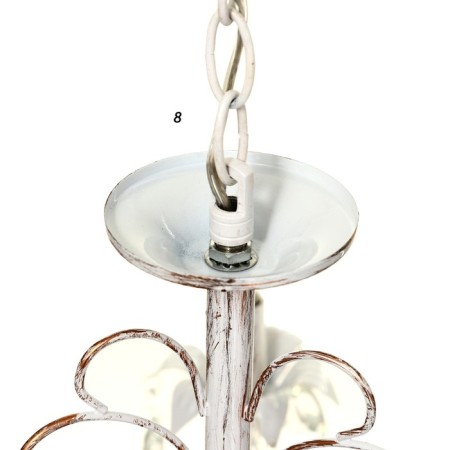 Frederick chandelier 5x40W E14 white+gold 58x58x65 cm Bayerlux-9