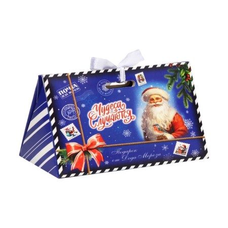 New Year. Bonbonniere, New Year's gift packaging “Magic and Tales”, 10 × 5.5 × 5 cm.-2