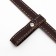 Muzzle of pressed leather adjustable, No. 3, DN 6.8 cm, ohm 21-28 cm, brown