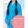 Children's robe with a hood, size 34, blue color