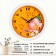 Wall watches, D-28 cm, interior, "flowers", silent